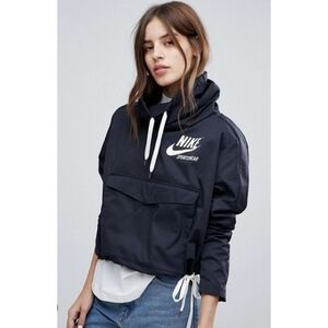 Nike Sportswear Pullover Archive Funnel Neck Jacket, Size Small, Color Black